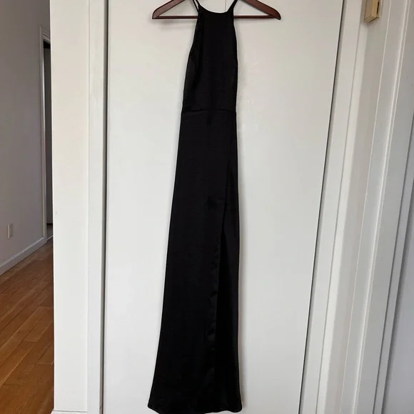 Lulu's Black Halter Maxi Dress - Picture 5 of 6